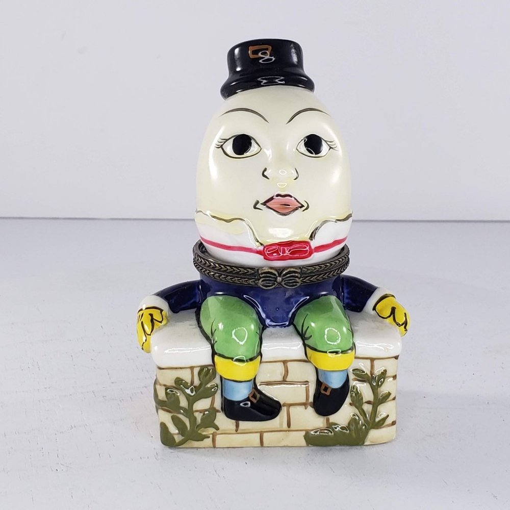 Vintage Humpty Dumpty Trinket Box Nursery Rhyme
